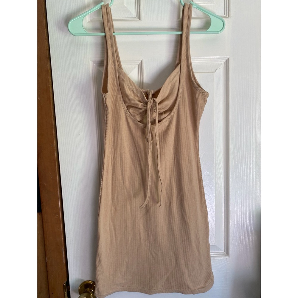 Mini nude dress